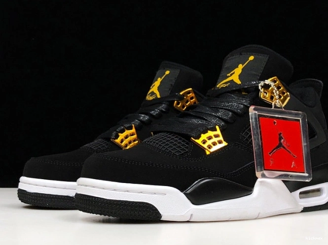 Cheap Jordan 308497-032 Black Metallic Royalty Air Gold-White 4 0727